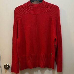 Tommy Hilfiger Vibrant Red Knit 🧶 Woman’s Sweater Size Medium